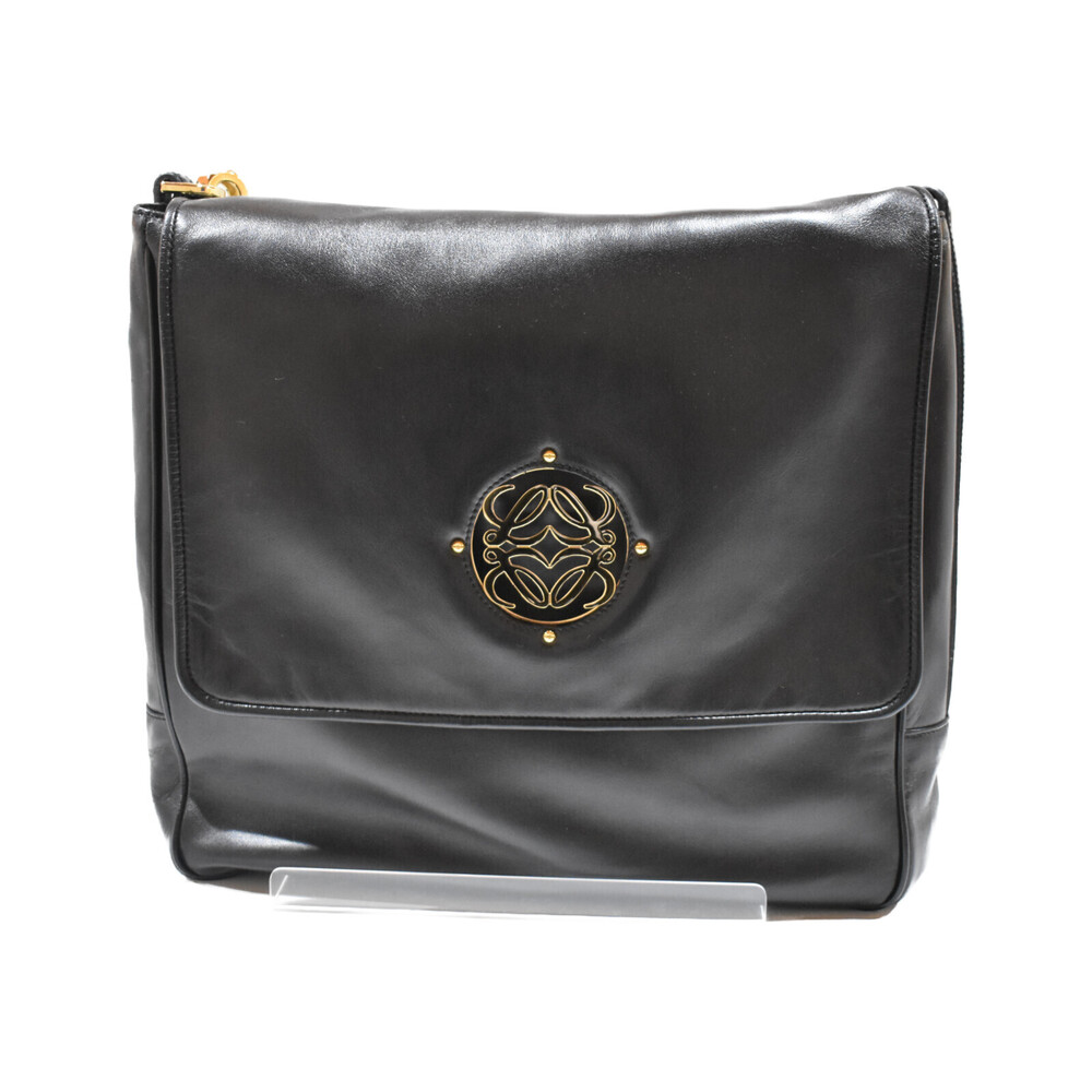 LOEWE Mya Black Sheepskin Tote Bag Handbag Shoulder